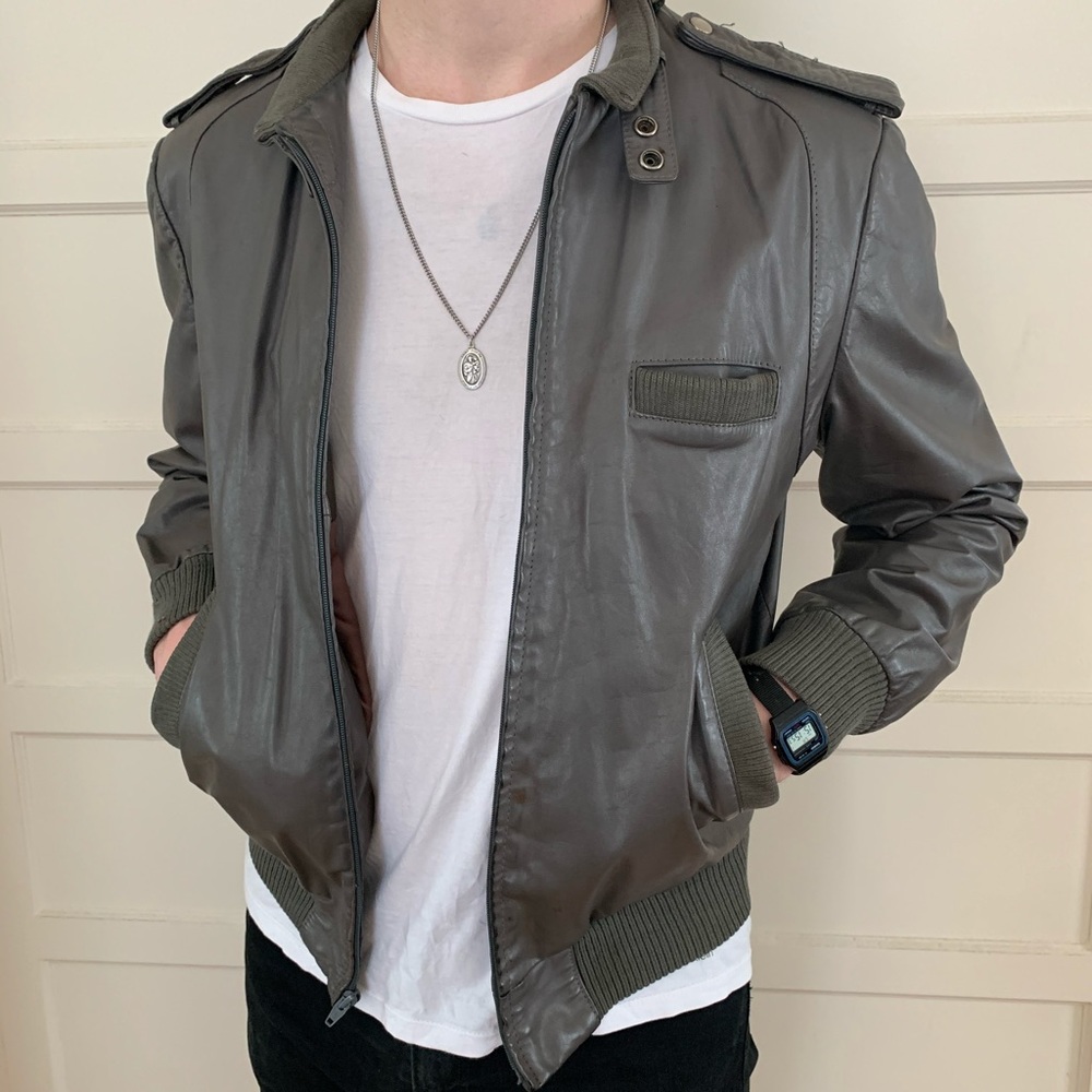 Vintage Genuine Leather Jacket